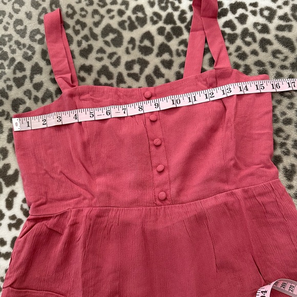 Forever 21 Sweetheart Fit & Flare Mini Dress in Rose Petal Pink Size Medium - Picture 13 of 16